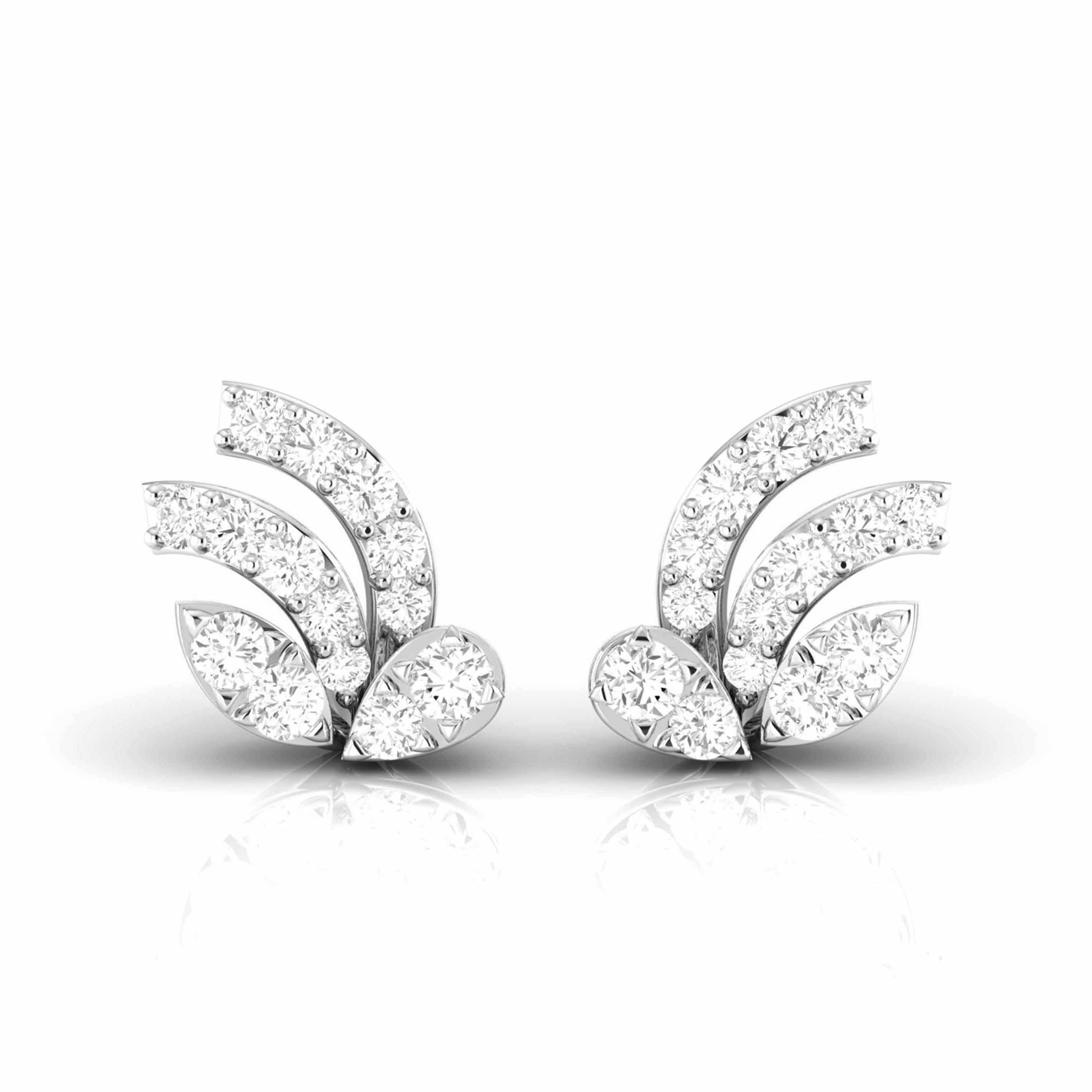 050 CT TW PrincessCut Black Diamond Stud Earrings in 10K White Gold   Peoples Jewellers