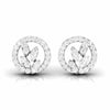 Jewelove™ Earrings SI IJ Designer Platinum Diamond Earrings for Women JL PT E OLS 47