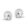 Jewelove™ Earrings Designer Platinum Diamond Earrings for Women JL PT E OLS 49