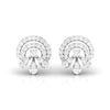 Jewelove™ Earrings SI IJ Designer Platinum Diamond Earrings for Women JL PT E OLS 49