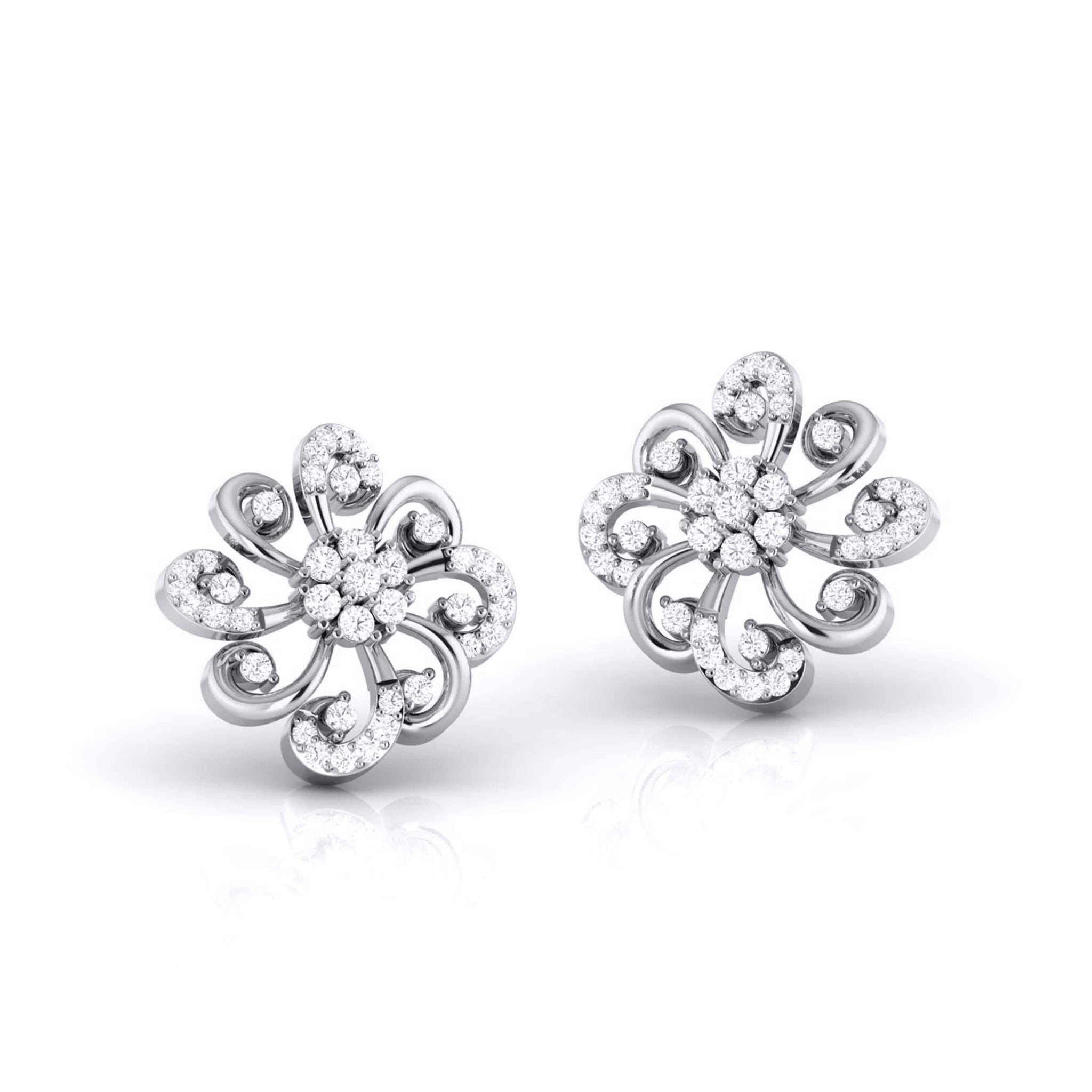 Jewelove™ Earrings Designer Platinum Diamond  Earrings JL PT E MST 19