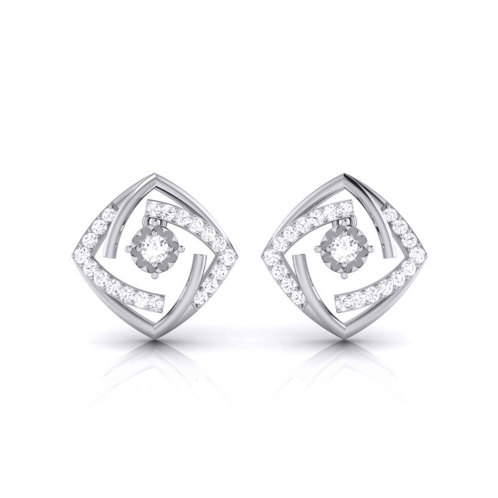 Jewelove™ Earrings Designer Platinum Diamond Earrings JL PT E MST 28