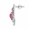 Jewelove™ Earrings Designer Platinum Diamond Earrings With Emerald for Women JL PT E NL8662