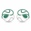 Jewelove™ Earrings Green Designer Platinum Diamond Earrings With Emerald for Women JL PT E NL8662