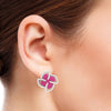 Jewelove™ Earrings Designer Platinum Diamond Earrings With Emerald for Women JL PT E NL8663