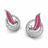 Jewelove™ Earrings Designer Platinum Diamond Earrings With Emerald for Women JL PT E NL8676