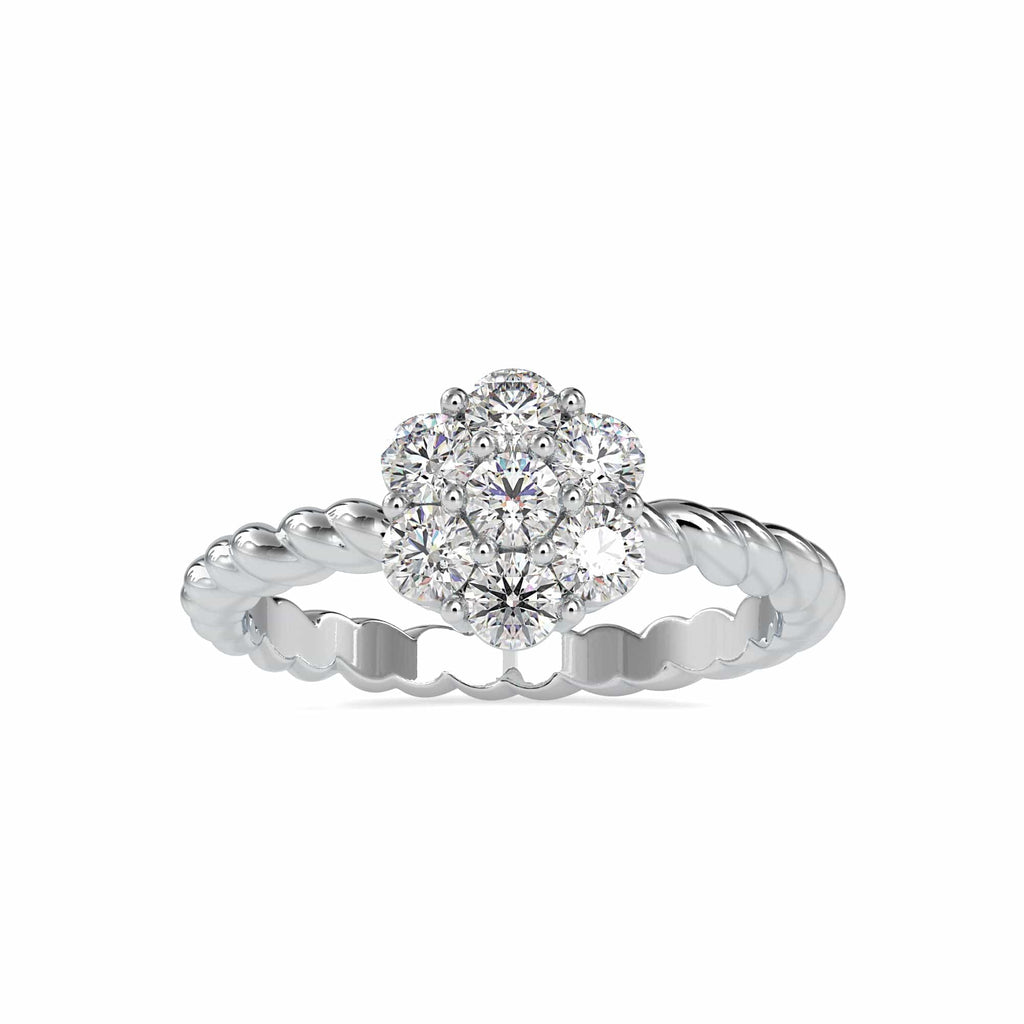 Jewelove™ Rings Designer Platinum Diamond Engagement Ring JL PT 0031