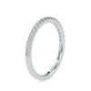 Jewelove™ Rings Designer Platinum Diamond Half Eternity Engagement Ring JL PT 0146