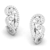 Jewelove™ Earrings Designer Platinum & Diamond Heart Earrings for Women JL PT E BL-14