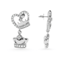 Jewelove™ Earrings Designer Platinum Diamond Heart Earrings for Women  JL PT E LC831