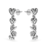 Jewelove™ Earrings Designer Platinum Diamond Heart Earrings for Women JL PT E LC838