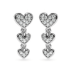 Jewelove™ Earrings SI IJ Designer Platinum Diamond Heart Earrings for Women JL PT E LC839