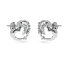 Jewelove™ Earrings Designer Platinum Diamond Heart Earrings JL PT E LC843