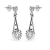 Jewelove™ Earrings Designer Platinum Diamond Heart Earrings JL PT E LC848
