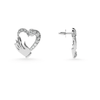 Jewelove™ Earrings Designer Platinum Diamond Heart Earrings JL PT E LC850