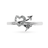 Jewelove™ Rings SI IJ Designer Platinum Diamond Heart Ring for Women JL PT LC863
