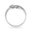 Jewelove™ Rings Designer Platinum Diamond Lock Key Ring for Women JL PT LC885