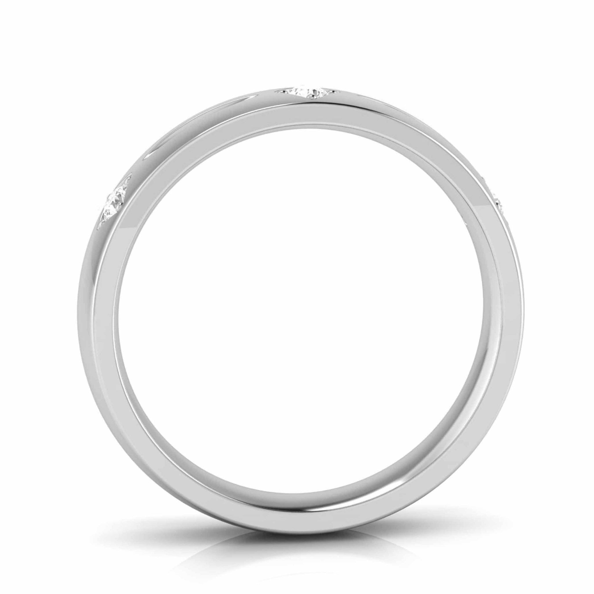 Jewelove™ Rings Designer Platinum Diamond Love Bands JL PT CB 115