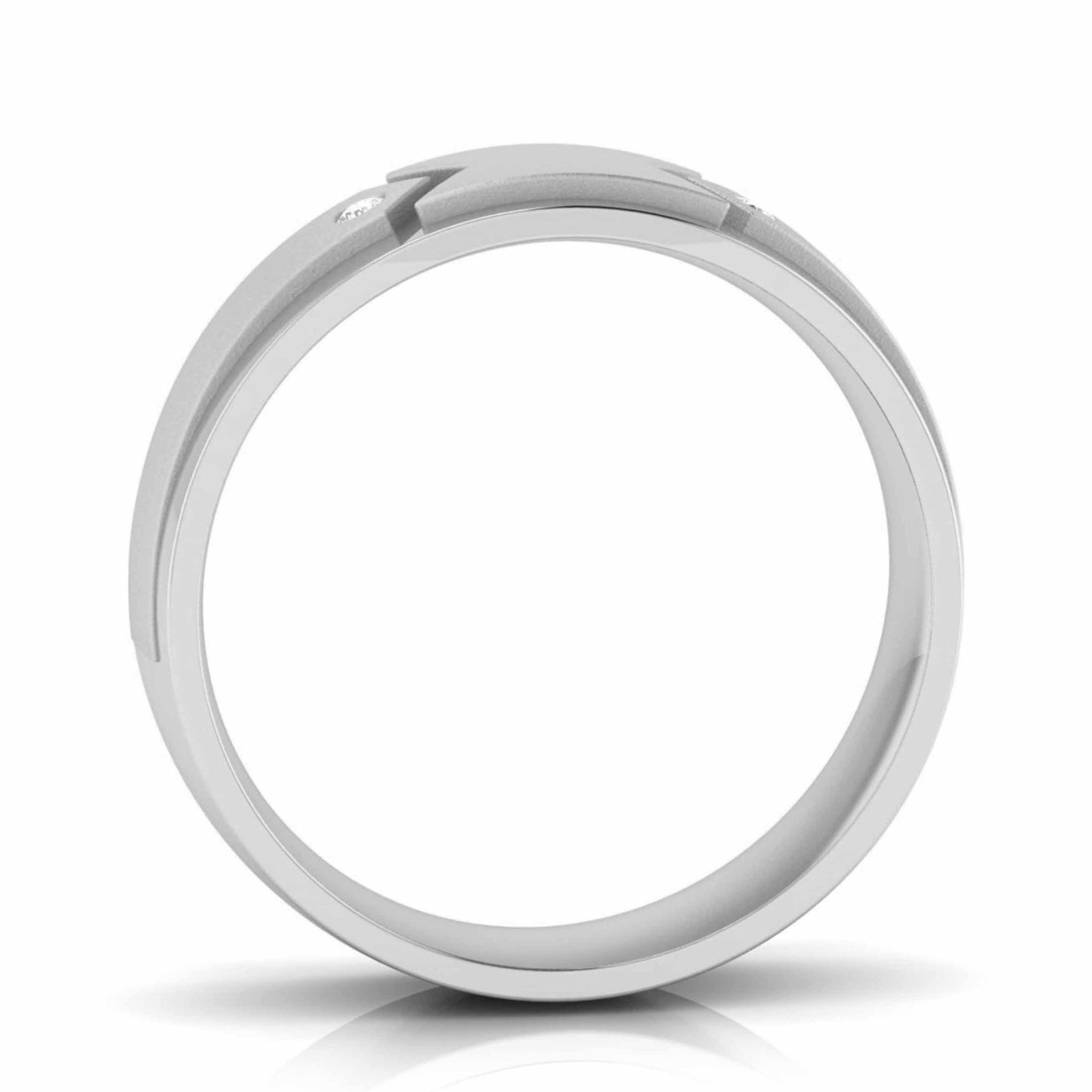 Jewelove™ Rings Designer Platinum Diamond Love Couple Bands JL PT CB  109