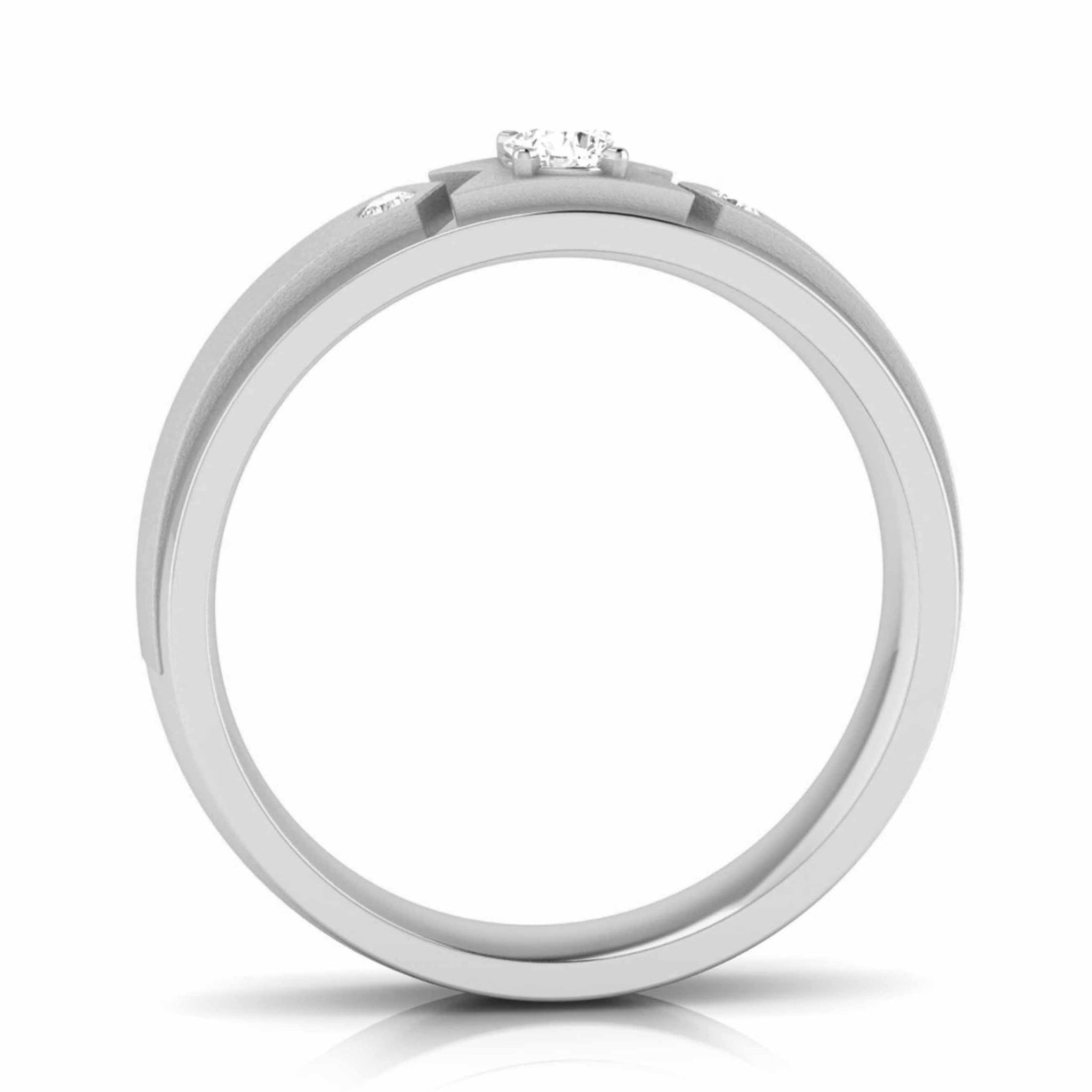 Jewelove™ Rings Designer Platinum Diamond Love Couple Bands JL PT CB  109
