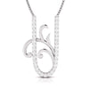 Jewelove™ Pendants & Earrings Pendant only Designer Platinum Diamond Pendant & Earrings Set JL PT P BT 39-A