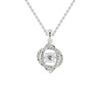 Jewelove™ Pendants SI IJ Designer Platinum Diamond Pendant for Women JL PT P 1207