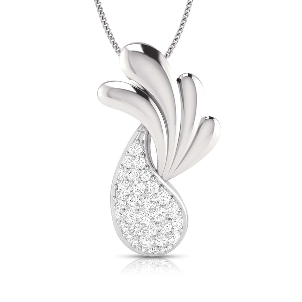 Jewelove™ Pendants Designer Platinum Diamond Pendant for Women JL PT P BT 42-G