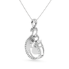 Jewelove™ Pendants Designer Platinum Diamond Pendant for Women JL PT P LC922
