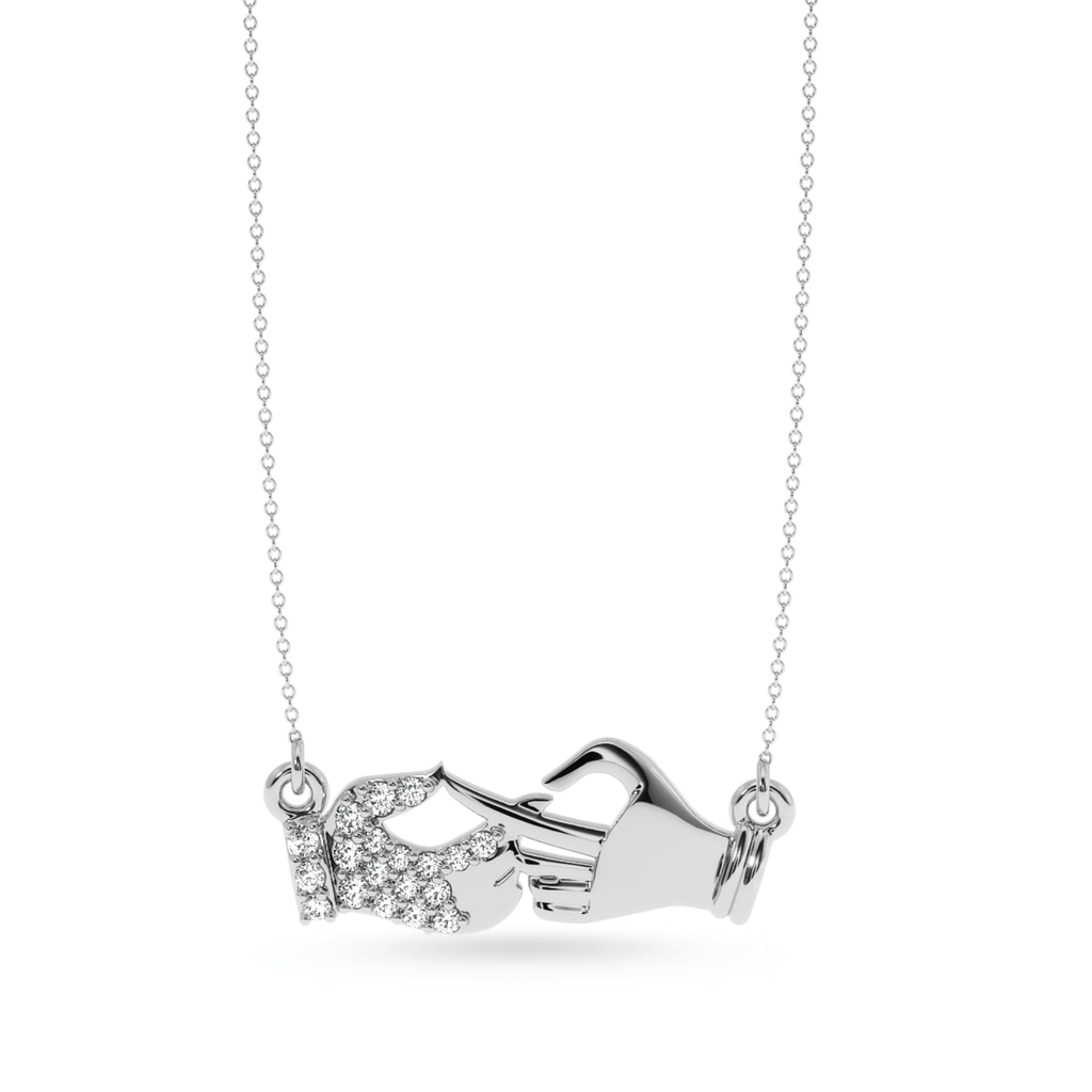 Jewelove™ Pendants SI IJ Designer Platinum Diamond Pendant for Women JL PT P LC932