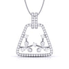 Jewelove™ Pendants & Earrings only Pendant Designer Platinum Diamond Pendant Set JL PT P 30