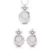 Jewelove™ Pendants & Earrings Pendant Set Designer Platinum Diamond Pendant Set JL PT P 34-A