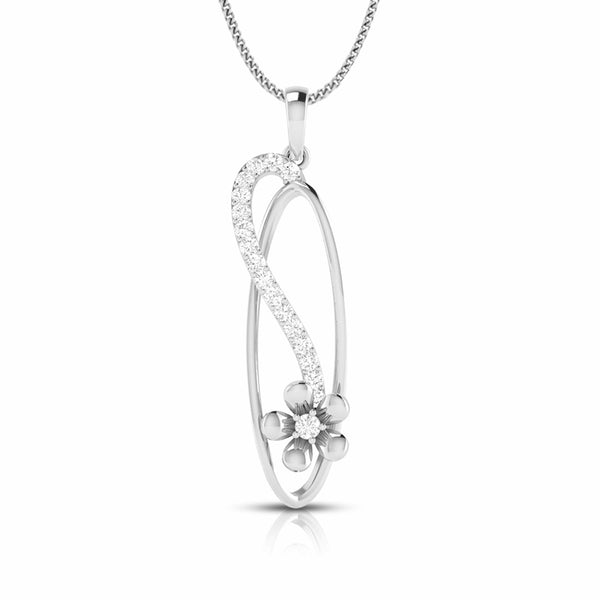 Jewelove™ Pendants & Earrings Pendant only Designer Platinum Diamond Pendant Set JL PT P 39-C