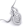 Jewelove™ Pendants & Earrings only Pendant Designer Platinum Diamond Pendant Set JL PT P 4