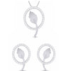 Jewelove™ Pendants & Earrings Pendant Set Designer Platinum Diamond Pendant Set JL PT P BT 37-F