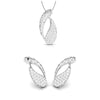 Jewelove™ Pendants & Earrings Pendant Set Designer Platinum Diamond Pendant Set JL PT P BT 39-G