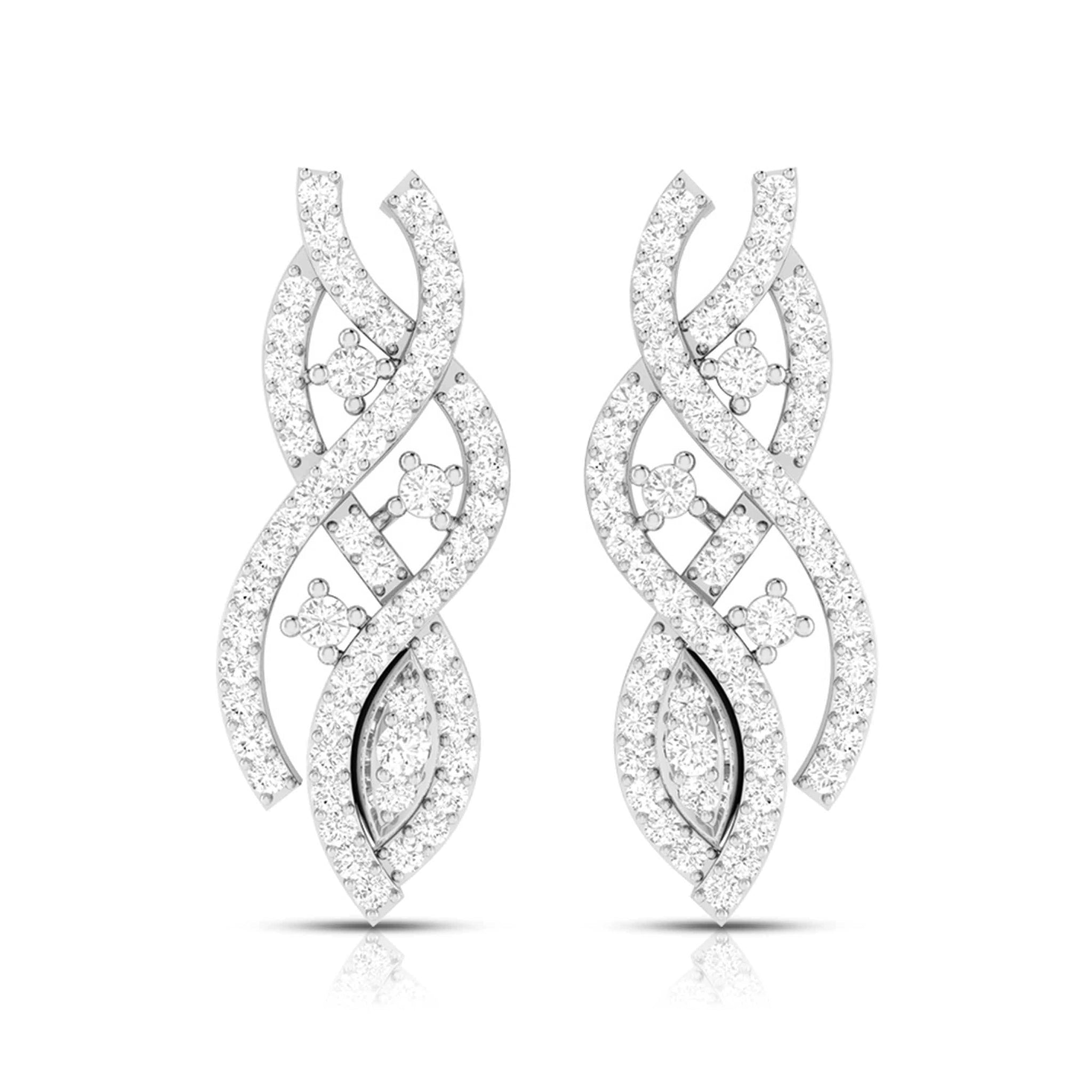 Jewelove™ Pendants & Earrings Earrings only Designer Platinum Diamond Pendant Set JL PT P NL 8509