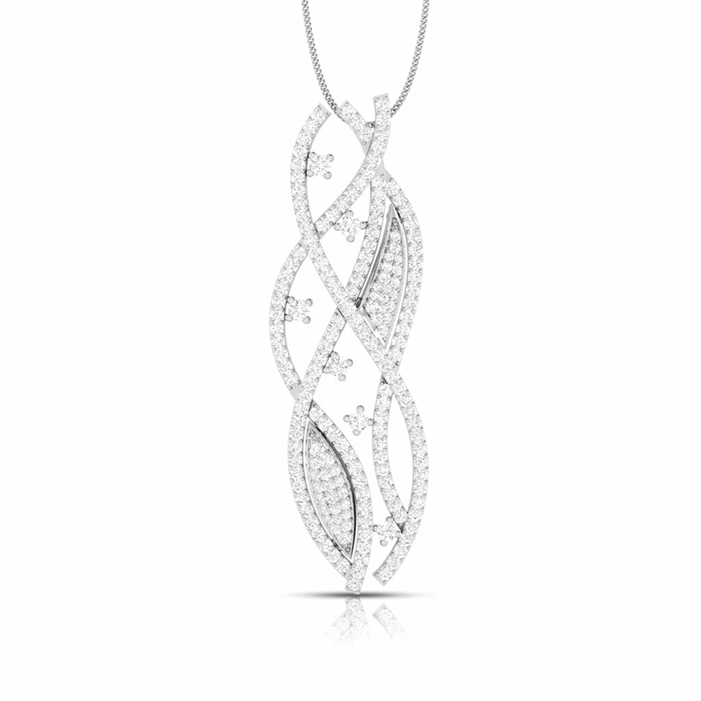 Jewelove™ Pendants & Earrings Pendant only Designer Platinum Diamond Pendant Set JL PT P NL 8509