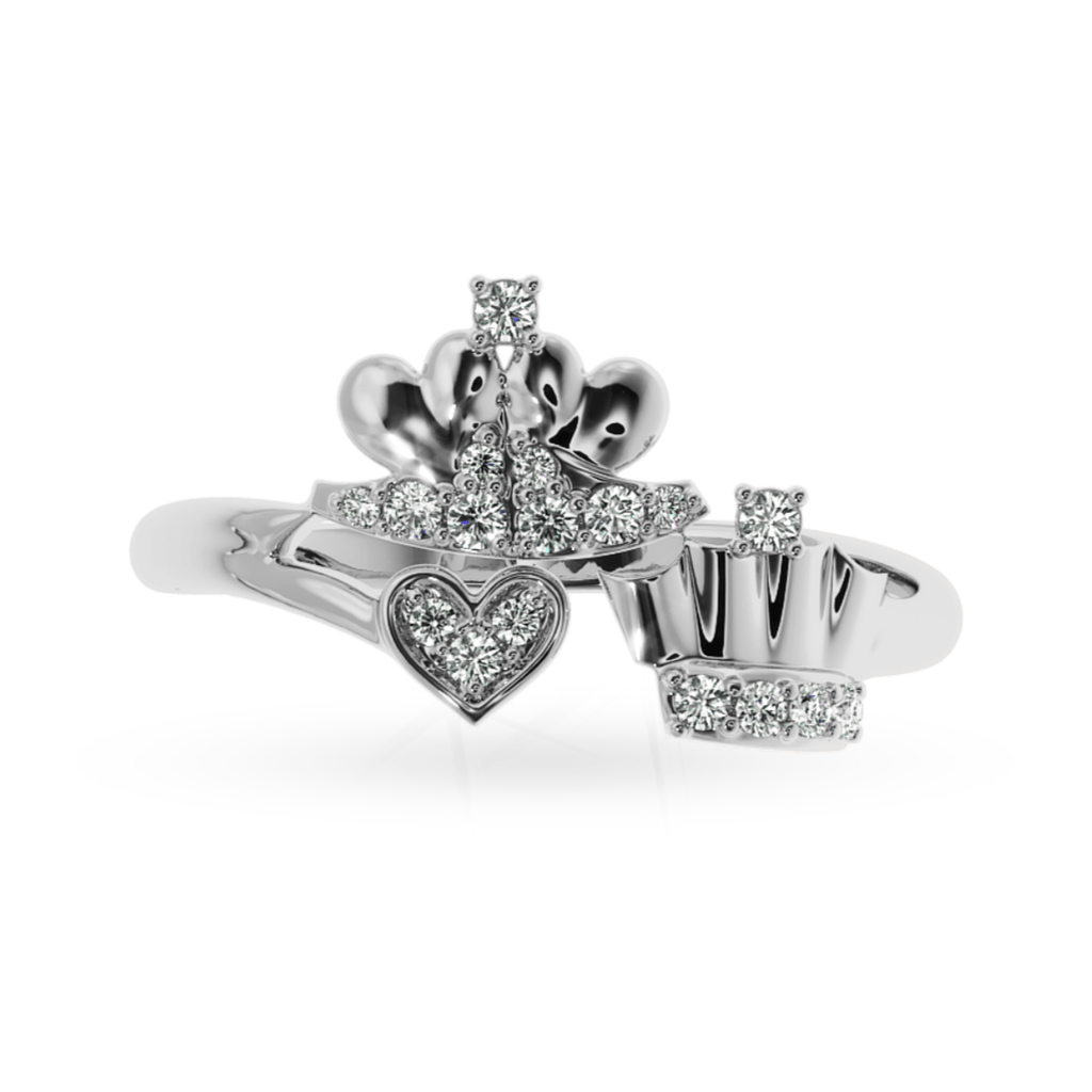 Jewelove™ Rings SI IJ Designer Platinum Diamond Ring for Women JL PT LC860