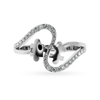 Jewelove™ Rings SI IJ Designer Platinum Diamond Ring for Women JL PT LC873