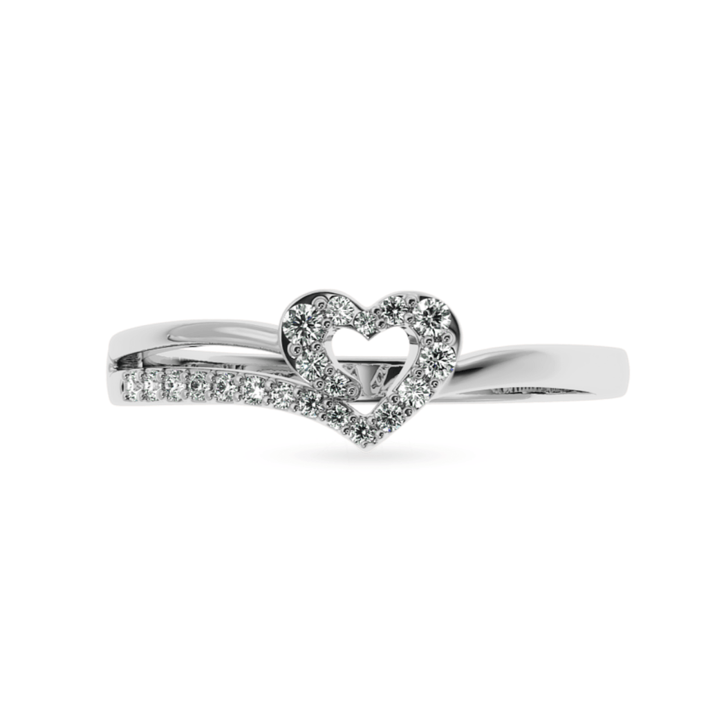 Jewelove™ Rings SI IJ Designer Platinum Diamond Ring for Women JL PT LC889