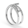 Jewelove™ Rings Designer Platinum Diamond Ring for Women JL PT LC891