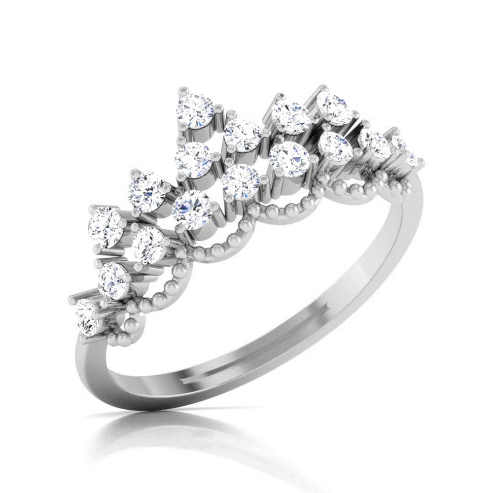 Jewelove™ Rings SI IJ / Women's Band only Designer Platinum Diamond Ring for Women JL PT R 8158