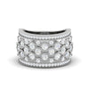 Jewelove™ Rings SI IJ Designer Platinum Diamond Ring for Women JL PT WB6011W