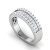 Jewelove™ Rings Designer Platinum Diamond Ring for Women JL PT WB6025