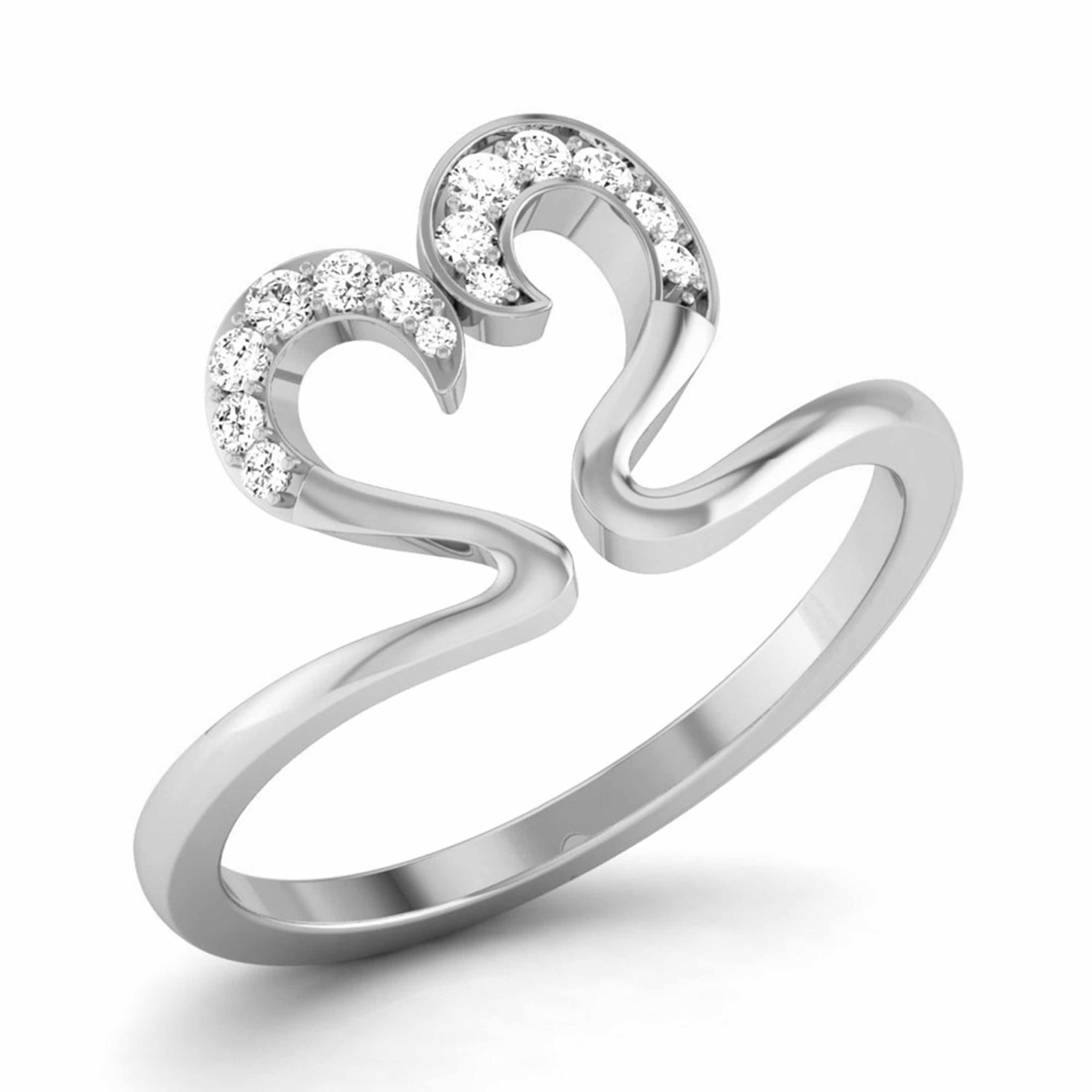 Silver Rings Women Letter R | Heart Shape Letter Ring | Initial Rings Women  - 2023 New - Aliexpress