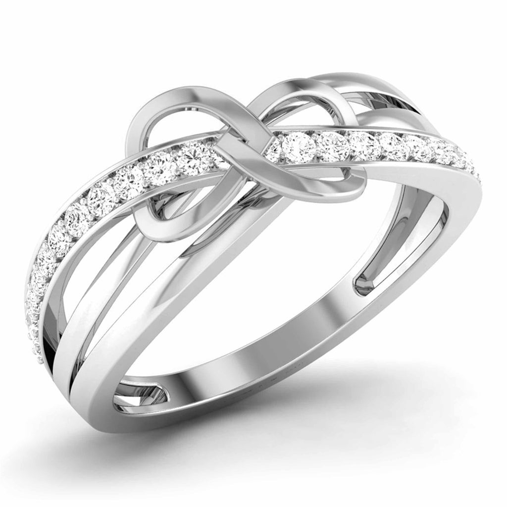 Jewelove™ Rings SI IJ / Women's Band only Designer Platinum Diamond Ring JL PT R 8121