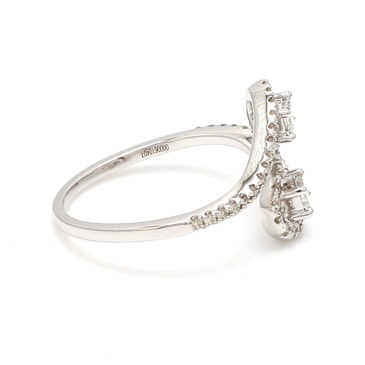 Jewelove™ Rings Women's Band only Designer Platinum Diamond Ring with Princess Cut for Women JL PT 1006