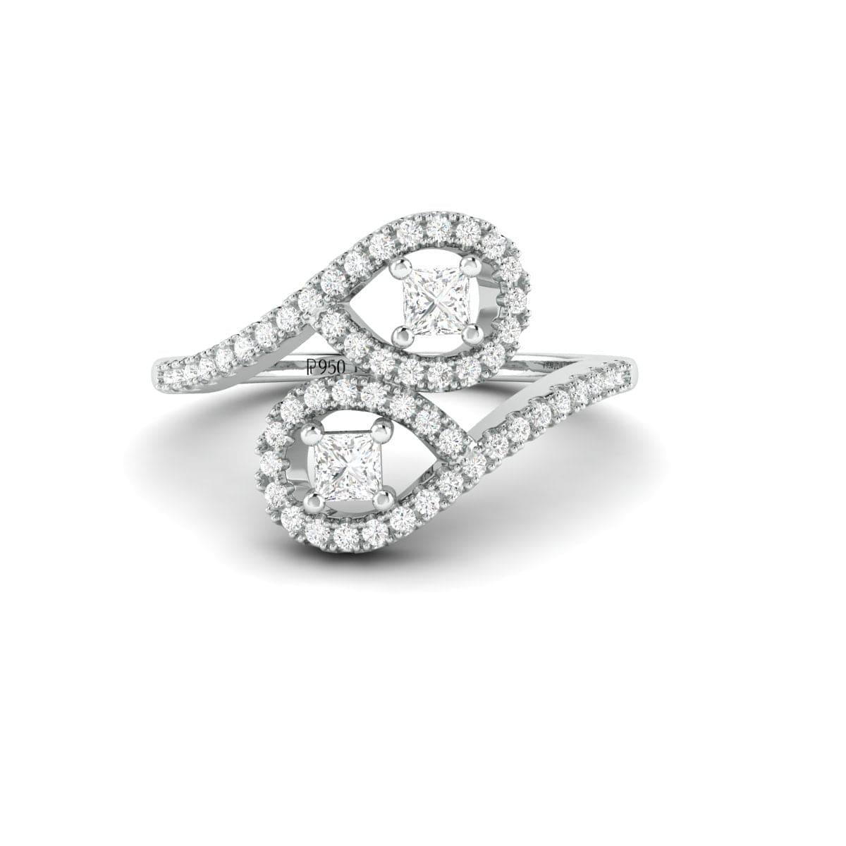 HRKKJ Women's 5.10 TCW Old European Cut Two Stone Diamond Wedding Ring at  best price in Jaipur