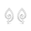 Jewelove™ Earrings SI IJ Designer Platinum Earrings with Diamonds for Women JL PT E N-2