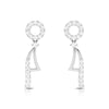 Jewelove™ Earrings SI IJ Designer Platinum Earrings with Diamonds for Women JL PT E N-20